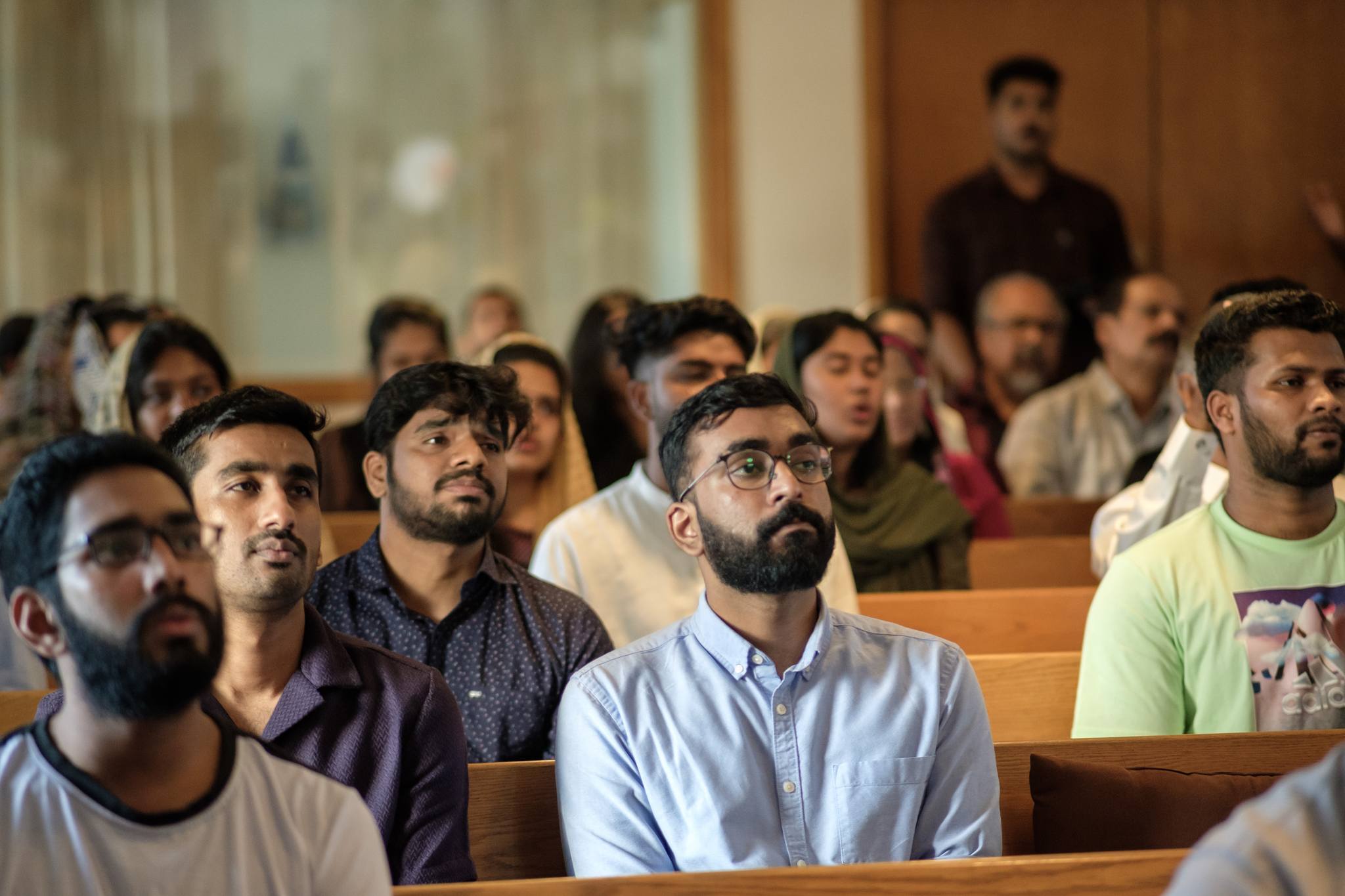 Kingston Prayer Fellowship congregation worshipping together